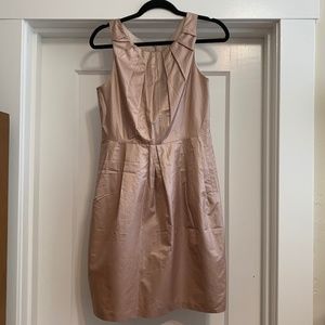 Anthropologie Rose Gold Sheath Dress Sz. 4